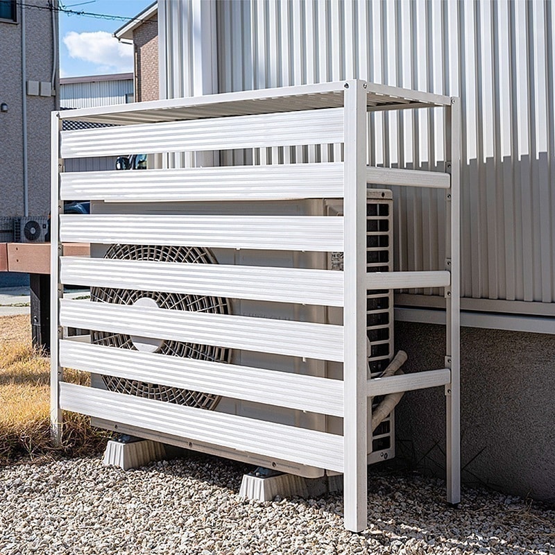 室外機カバー 室外機 アルミ製 大型サイズ エアコンカバー クーラーカバー 錆びにくい Mサイズ DIY 雨 雪 エクステリア 11,157円