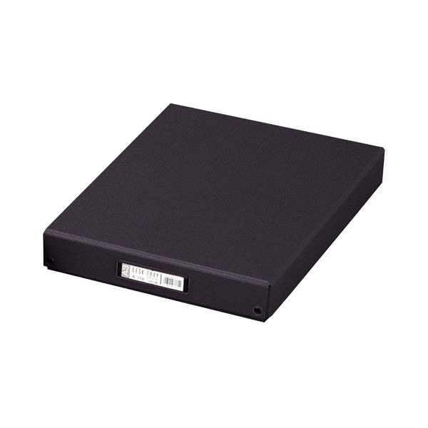 （まとめ） リヒトラブ デスクトレー A3 ブラックA-718 1個 (×5セット)