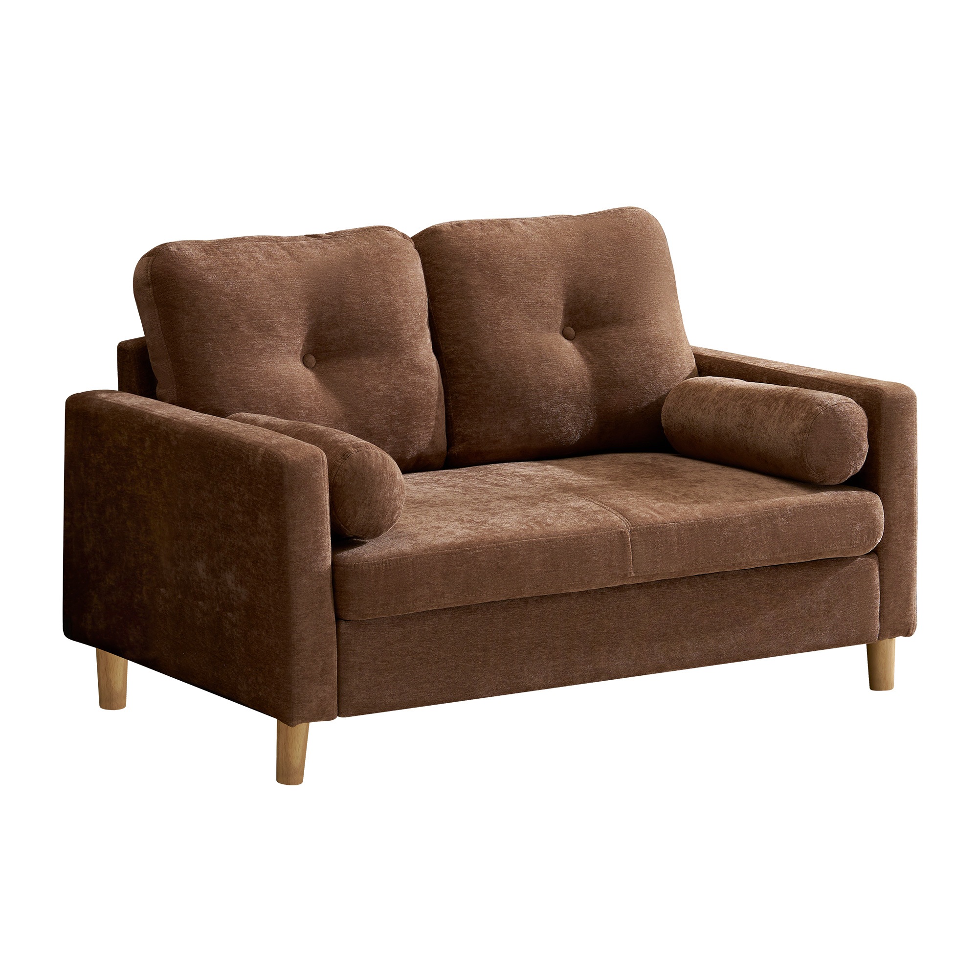 【国内発送&送·料·無·料】1608ソファ 二人掛け カウチ 枕付き ソファー おしゃれ 柔軟 ふわふわ 取付可能な脚 柔軟な背もたれ　取り外し可能な背もたれ コンパクト 一人暮らし