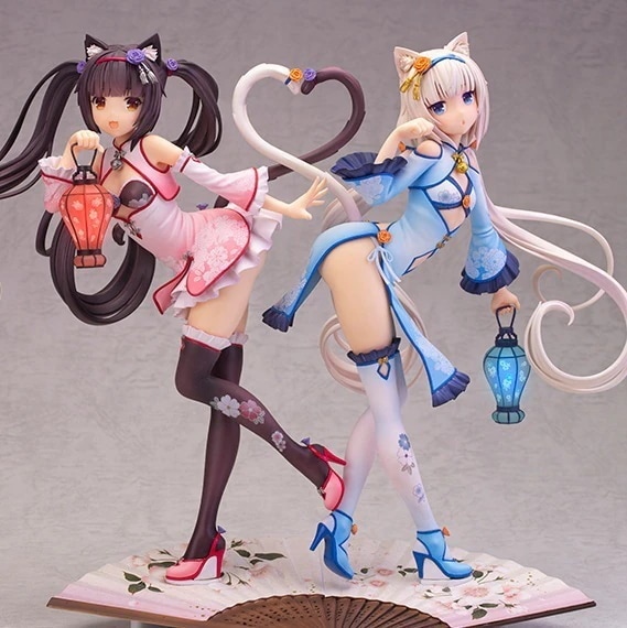 アルファマックス ネコ娘パラダイス チョコバニラ バニラチャイナドレス Dスペシャルランタンフィギュア