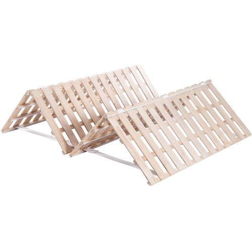 すのこベッド 折りたたみベッド 4つ折 桐 湿気/カビ対策 耐荷重200kg 布団干し コンパクト