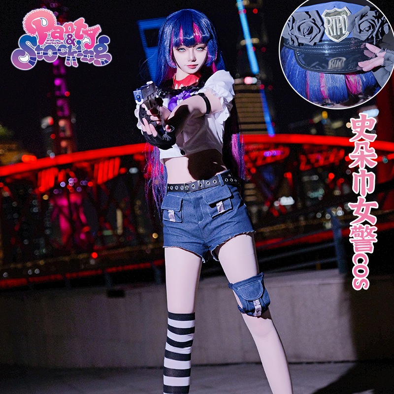 ガーターエンジェル パンディ コウノトリ 婦警ストッキングコスチューム フィギュアセット