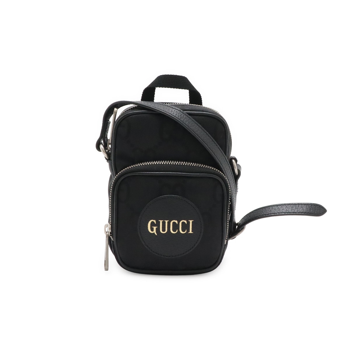 Gucci Off The Grid オフ ザ グリッド ショルダーバッグ ポシェット ナイロンキャンバス レザー ブラック 黒 64388