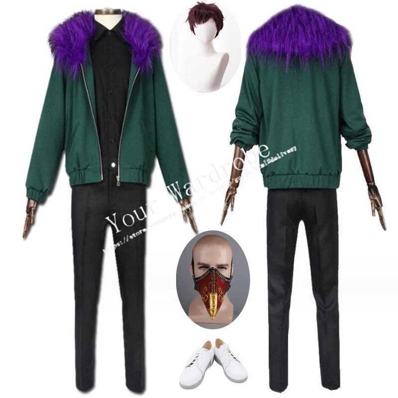 cos お面 コスチューム 風 靴 コスプレ衣装 アニメ オーバーホール ハロウィン仮装 パーティーグッズ ウィッグ 僕のヒーローアカデミア ゲーム