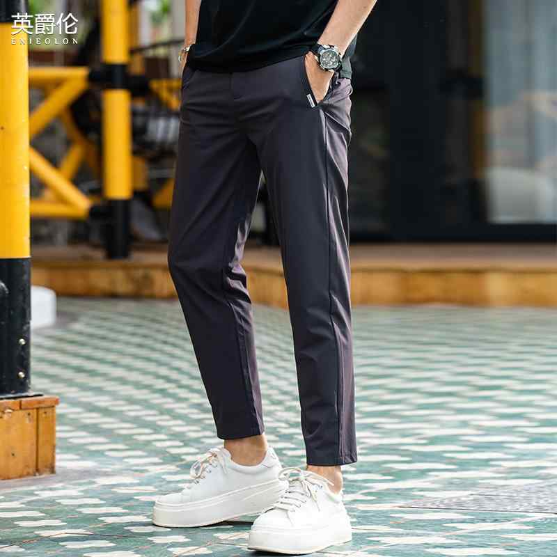 メンズ パンツ ボトムス ズボン 九分丈 スウェット 薄手 速乾 スリム カジュアル 普段使い アウトドア スポーツ ワーク 外出 メンズ 夏トレーニングボトムス