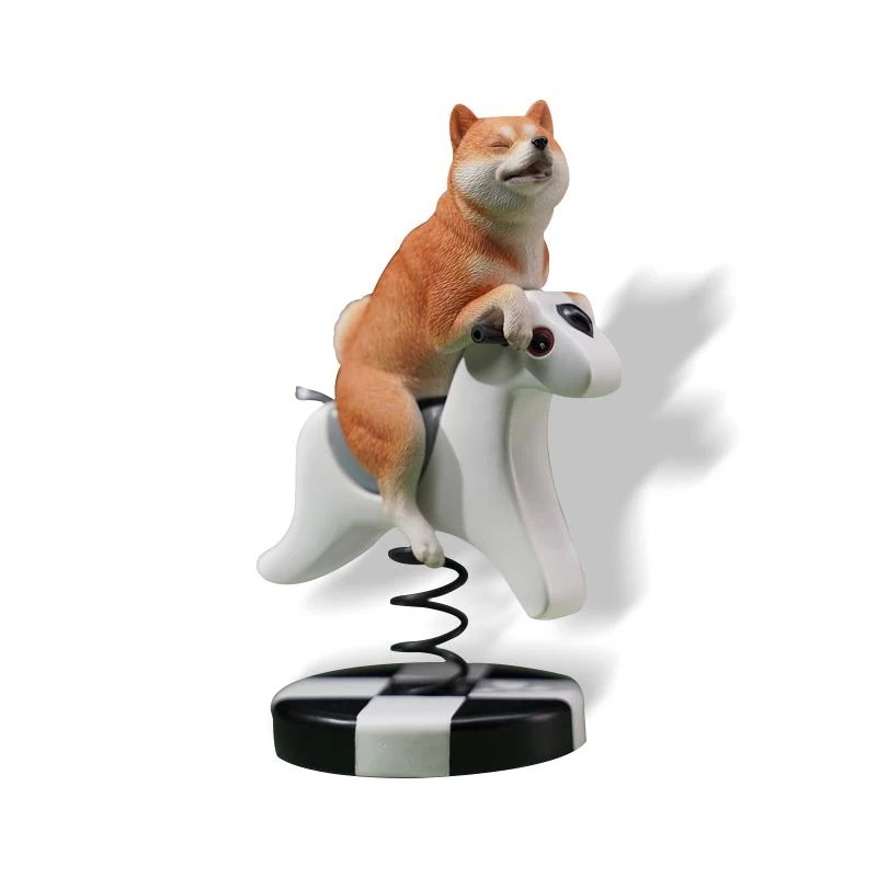 JXK 1/6 サイズ 柴犬 馬乗り 萌える 犬 ドッグ 動物 玩具 リアル フィギュア プラモデル プレミアム 模型