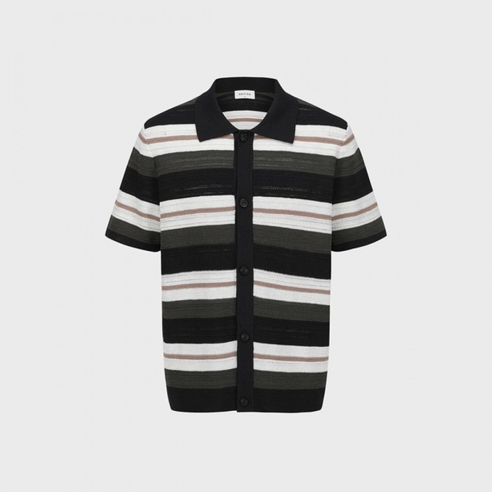 [エディション] メンズ) ティッシュショートスリーブカーディガン_NEE2EC1913