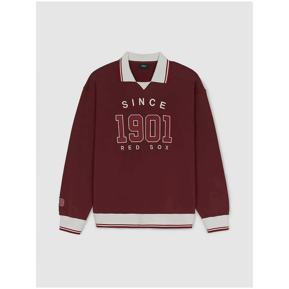 MLB スポーティーバーシティオーバーフィットカラースウェットシャツ BOS (バーガンディ) QHHC3AMTV0844-43BDS 16,708円