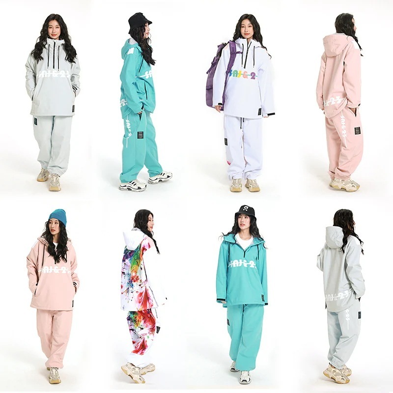 スノーボードウェア 上下セット メンズ レディース 男女兼用 2024 新作 パンツ ジャケット スノボウェア スノーウェア スキーウェア スノボーウェア 韓国風 防風 防寒