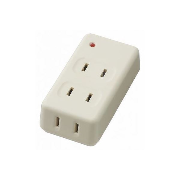 (まとめ)YAZAWA 雷ガード付フロントタップ Y02FUK300WH(×10セット)