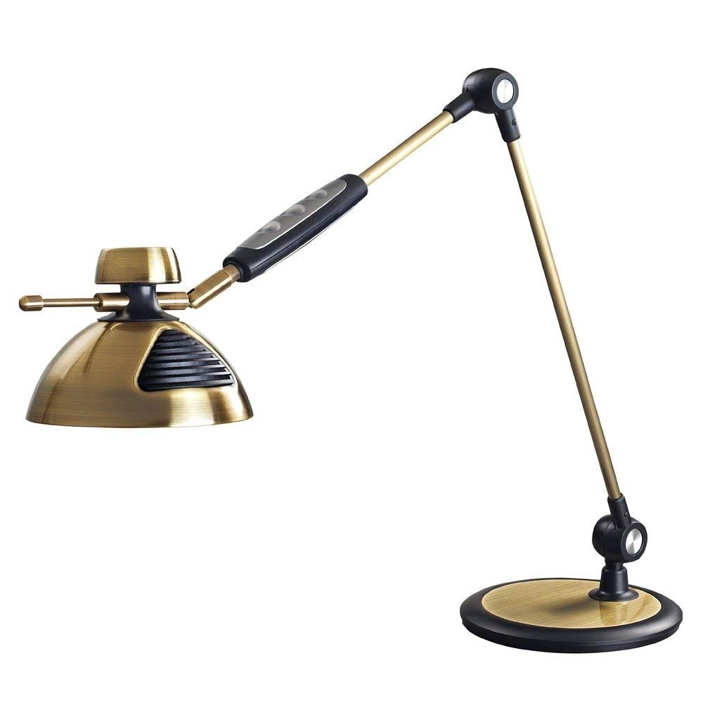 LEDデスクライト 調光調色赤外線＆タッチセンサー卓上タイプ 電気スタンド デスクスタンド 照明 間接照明 デスクスタンドライト スタンドライト アンティーク 北欧 ledライト リビング 書斎 (ゴ