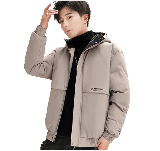 【急速出荷!】秋冬綿入れ男性青加絨厚手綿入れコート連帽防男性ジャケットダウン綿入れ