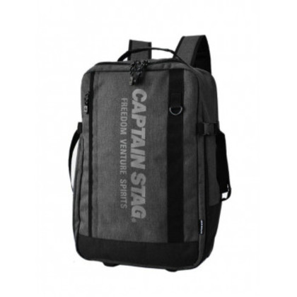 スワン CAPTAIN STAG 杢ポリ リュック式キャリー ブラック 1254