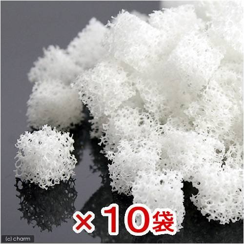 軽量高品質ろ材　Ｇｅｌ　Ｃｕｂｅ（ゲルキューブ）　バクテリア用　スモール　１リットル（淡水・海水用）X１０袋　ＣＲＣ10―03―20―10―00