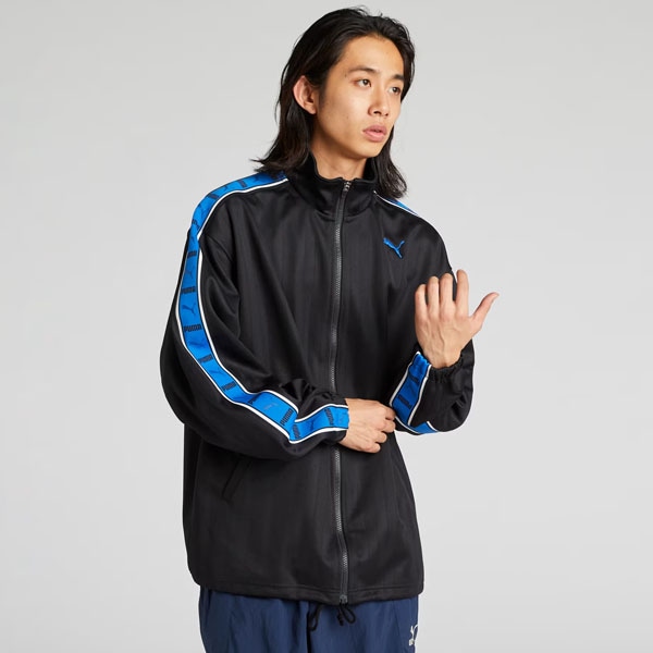 PUMA プーマ SHADOW STRIPE ニットジャケット マルチスポーツ トレーニングシャツメンズ 527754-51 ジャージ 即納
