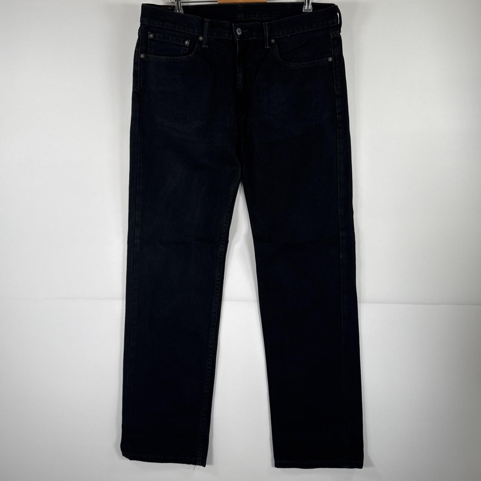 古着 デニムパンツ 505 ジーパン ストレート 大きいサイズ ジップフライ ジーンズ ビッグサイズ w38 L34 ブラック メンズ