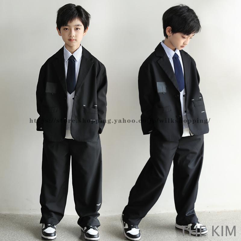 卒業式 入学式 スーツ 男の子 ジュニア 大きいサイズ ゆったり 150 160 170 180 小学生 フォーマル スーツ 長袖 子供スーツ ロングパンツ おしゃれ