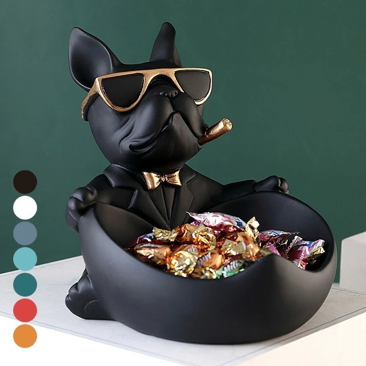犬 小物入れ 収納 インテリア フレンチブルドッグブルドッグ フレブル 小物入れ 犬 動物 オーナメント オブジェ トレイ リビング オシャレ サング