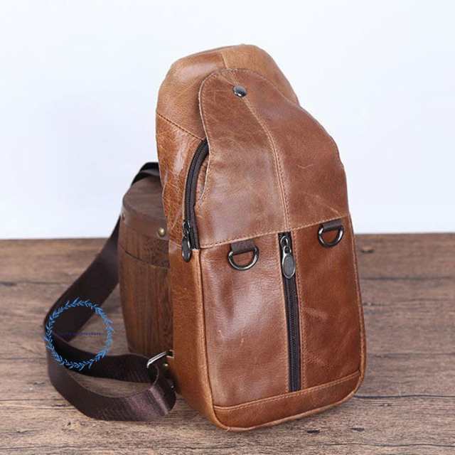 ボディバッグ メンズ 本革　2way 斜め掛け　ショルダーバッグ 自転車　鞄 レザー　ワンショルダー カジュアル 機能性