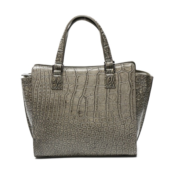 クロコダイルLB-3055 ショルダーストラップ付 クロコダイル 2WAY グレー