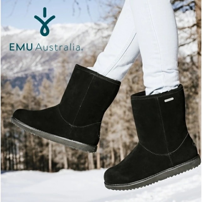 【公式】EMU Australia エミュ Paterson Classic Lo 防水 ムートンブーツ シープスキン ムートン 靴 ブーツ 天然 革 雨 雨の日 雪 対策 防寒 保温 ミドル ロング