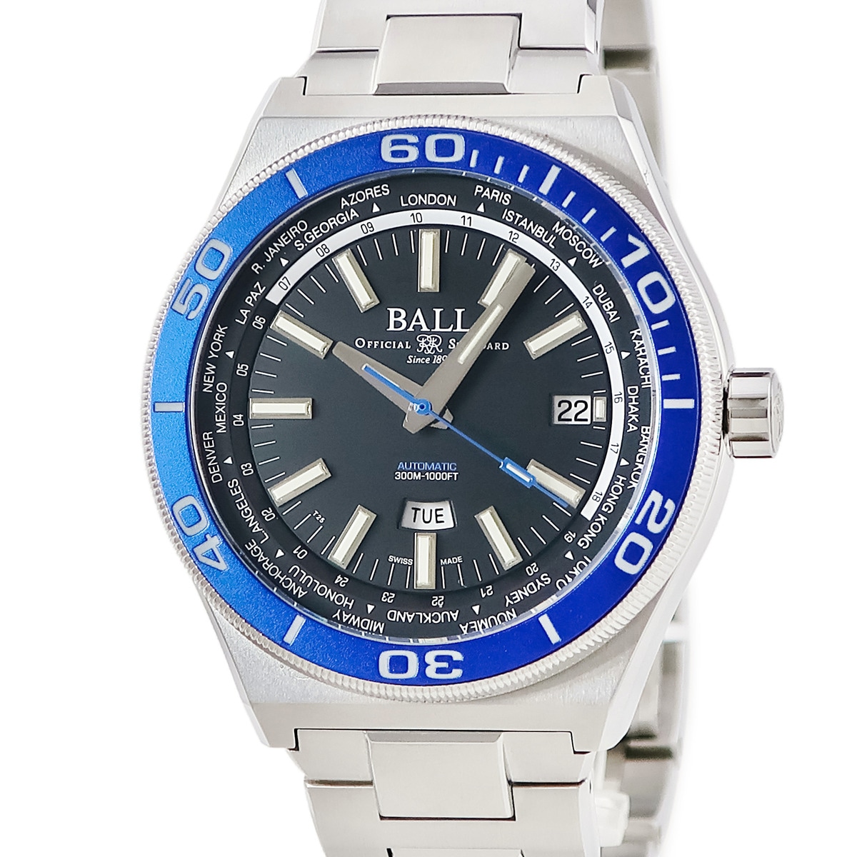 ロードマスター ワールドタイム DG3032A-SJ-BKBE 自動巻き メンズ 未使用 マイクロガスライト 限定 3年保証