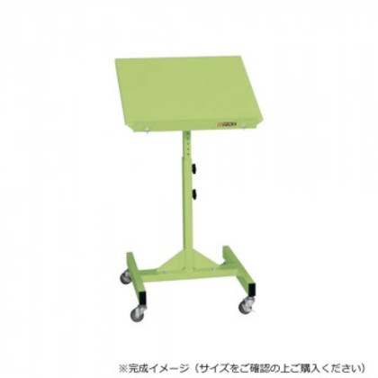 サカエ サポートスタンド移動式 500×400×740mm グリーン 抗菌粉体塗装 TS-54R