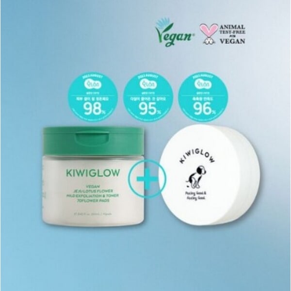 土あなたパッド70本(250mL+70Pads)+土あなたパッド1個(旅行用60mL+15Pads)キウイグロー角質ケア土あなたパッド