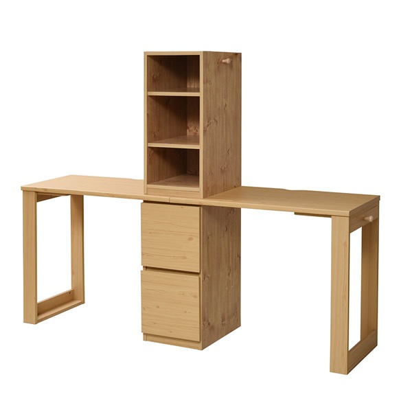 JKプラン ツインデスク 学習デスク 勉強机 FWD-0002SET-NA ナチュラル