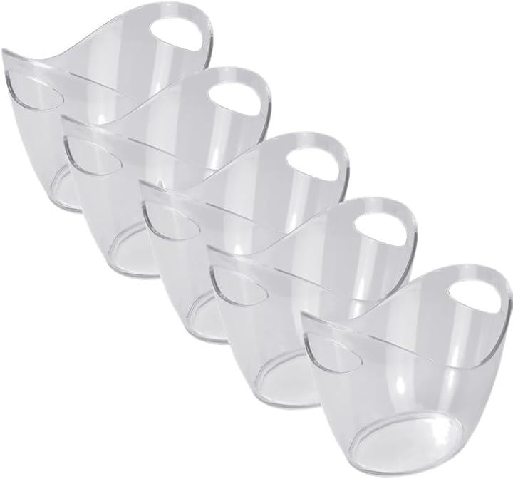 割れにくい 持ち手付き 卓上 ワインクーラー アクリル製 ボトル シャンパン 5(クリア) 7,139円