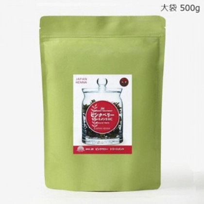 ジャパンヘナ HC染料入り トリートメント＆カラー ピンクベリー 500g HC0-01