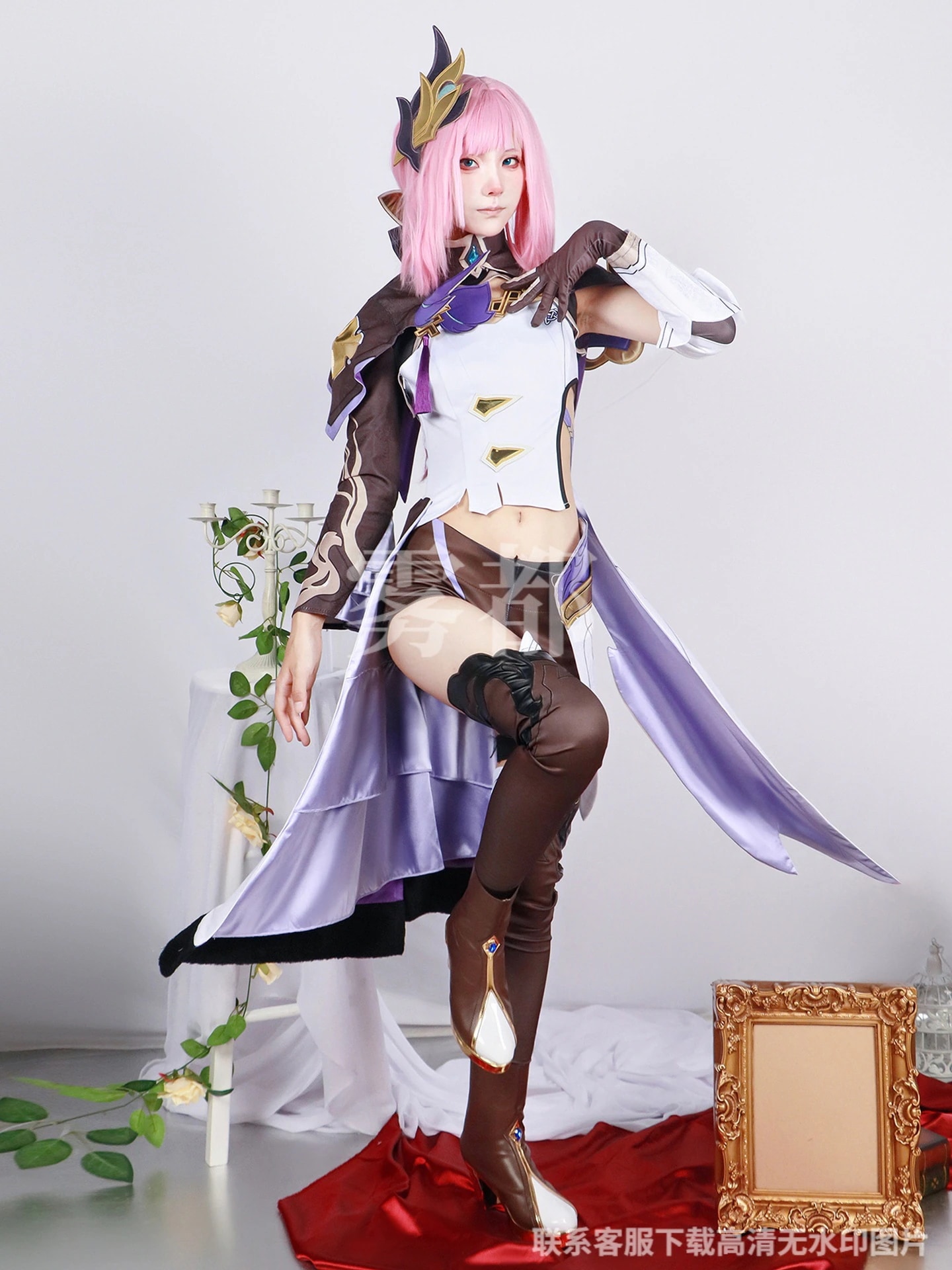 エリシア 崩壊3rd ピンクの妖精さん コスプレ セットアップ Honkai Impact 3rd 爱莉希雅