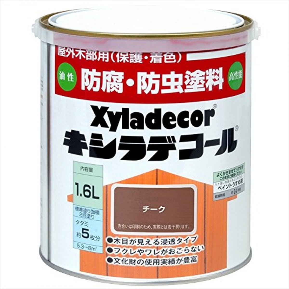 大阪ガスケミカル キシラデコール チーク 1.6L　油性 屋外用 防腐・防虫 塗料 補修用品 住宅資材 5,260円
