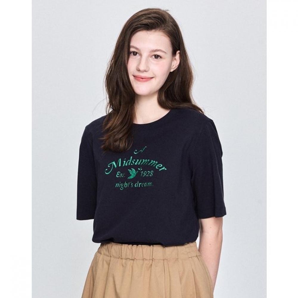 [25SS] グラフィックリラックスフィットショートスリーブ T シャツネイビー HSTS5BC25N2