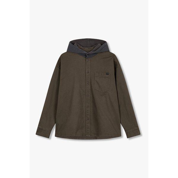 [MEN] ウォッシングディテールフードシャツ9155421310050