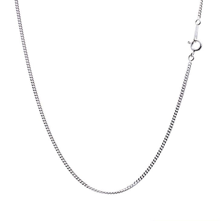 喜平2面カットチェーン ネックレス シルバー 925 幅1.7mm 長さ40cm scd50-40