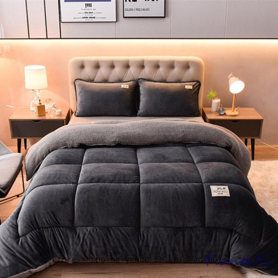 あったか 掛けふとん 毛布布団 防寒 暖かい シープボア調 フランネル 冬用 蓄熱保温 ふわふわ 中綿入り 雲に包まれる 掛け心地よい より暖かい 厚手 冬に最適