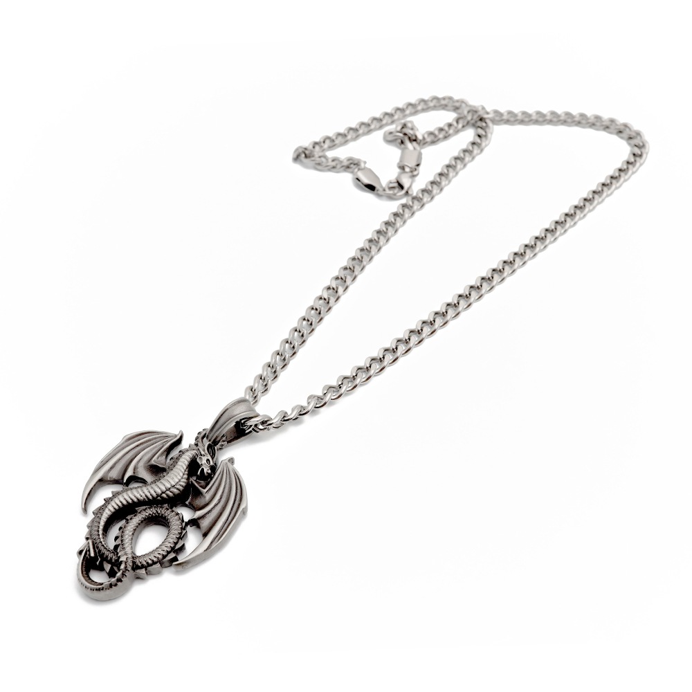 ゴシックトップネックレス ドラゴン [n452-25]