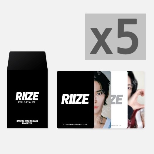 RIIZE RIIZE UP - RANDOM TRADING CARD SET A 5個