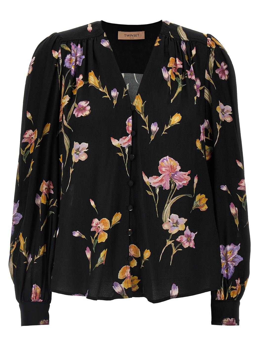 251TP277412328 ブラック 春夏2025 シャツ レディース ju