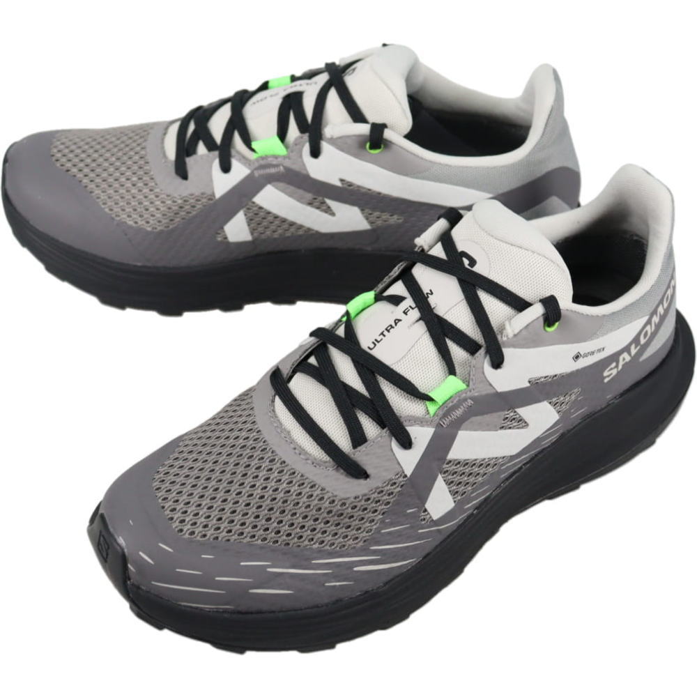正規品 男性用トレイルランニングシューズ ウルトラ フロー ゴアテックス Sharkskin/Black/Violet 476927