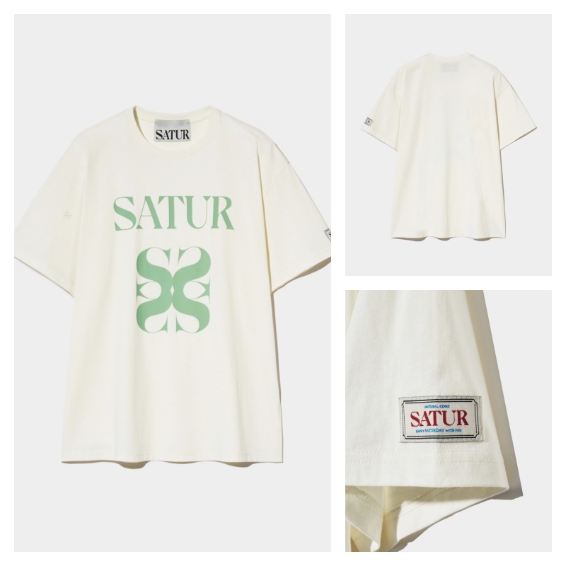 【SATUR】 SATUR ALL DAY T-SHIRT : CREAM MINT