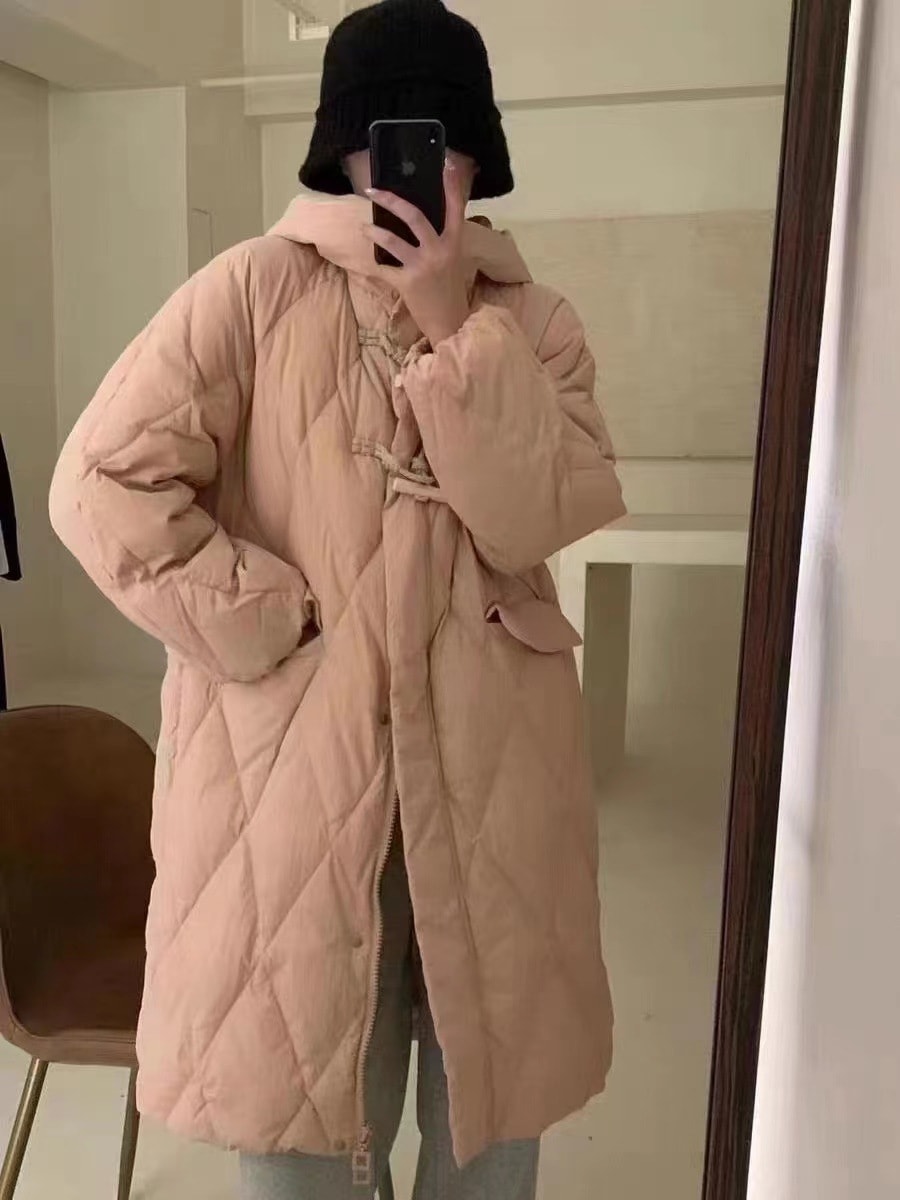 ダウンコート レディース ロング丈 きれいめ 大きいサイズ フード付き ダウンジャケット コート アウター 冬 暖かいS/M 20 30 40 50 代 5色 無地