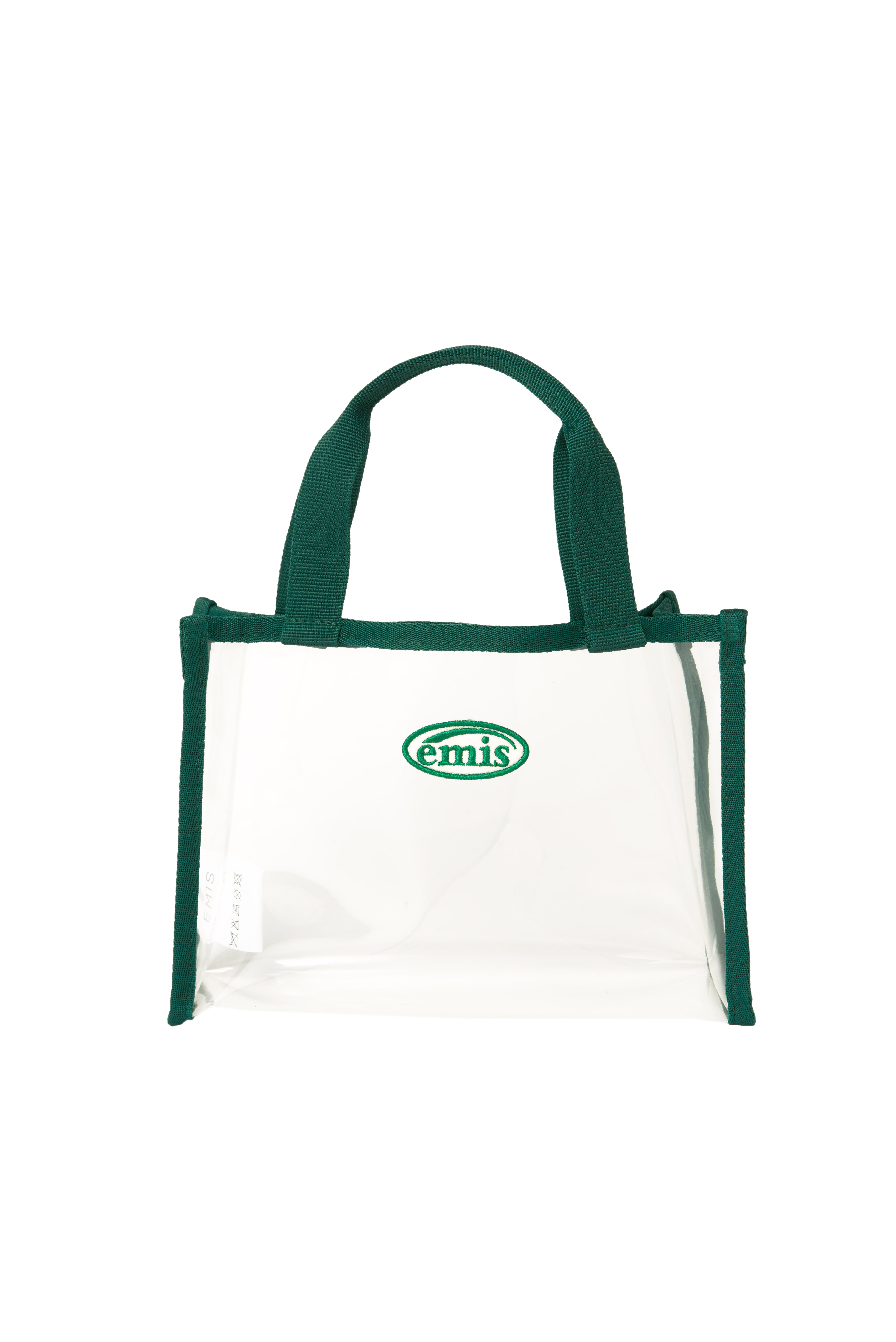 【EMIS】 CLEAR MINI SQUARE BAG : GREEN