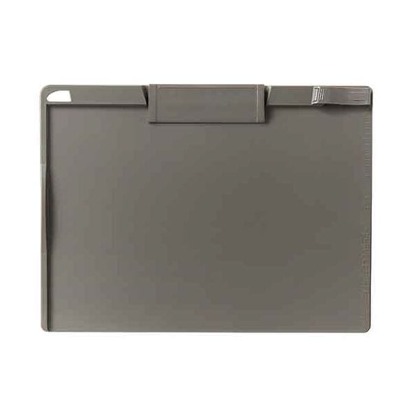 （まとめ）TANOSEE クリップボード A4ヨコ グレー 1枚[x30セット]