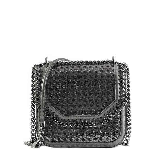 ステラ マッカートニー STELLA McCARTNEY / FALABELLA BOX MEDIUM METALLIC WICKER 斜め掛けバッグ #469028 W8054 1111 RUTHE