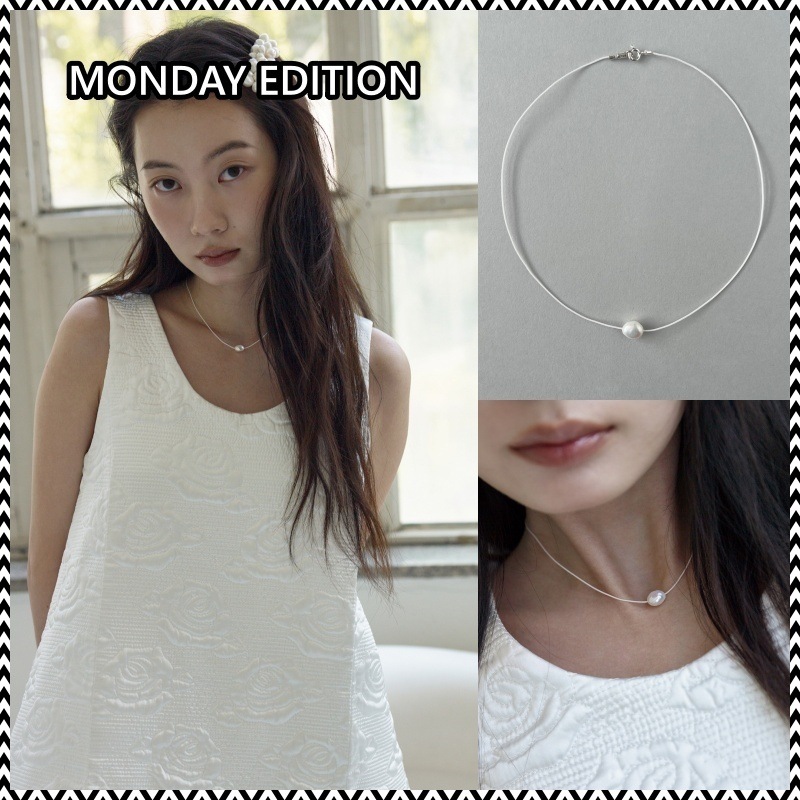 MONDAY EDITION [MJxME] Baroque Pearl String Necklace