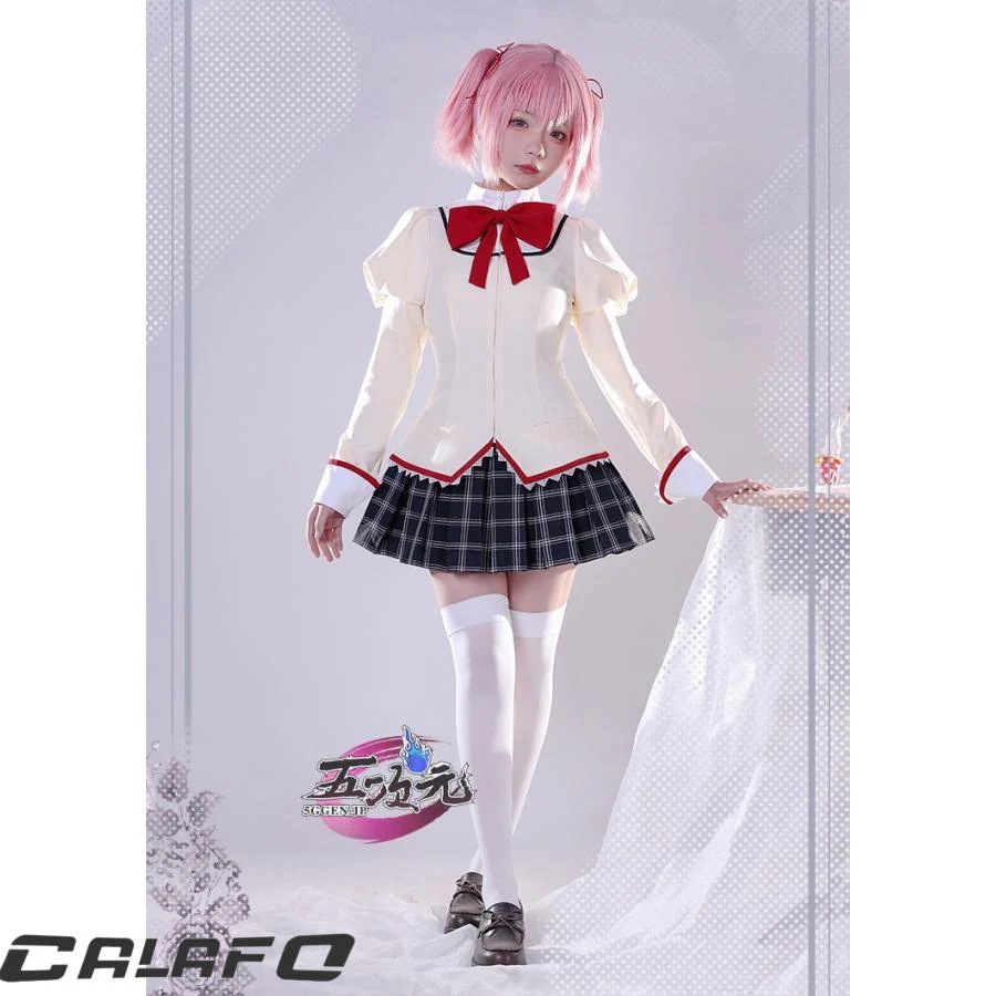 【期間限定】ICOS　魔法少女まどかマギカ　見滝原中学校 女子制服　まどか 美樹さやか　巴マミ　佐倉杏子　コスプレ　衣装　ウィッグ　追加可能