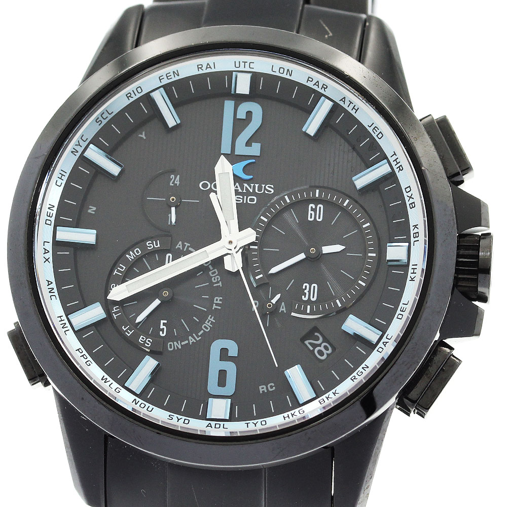 カシオ CASIO OCW-T2000B-1A オシアナス デイデイト ソーラー電波 メンズ _874886【中古】