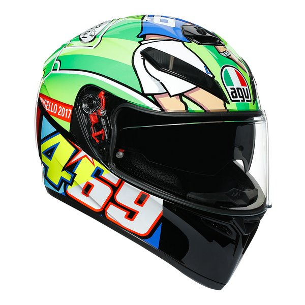 バイク用ヘルメット K-3 SV MPLK 009-ROSSI MUGELLO 2017 XLサイズ 61-62cm 030190MF009-XL